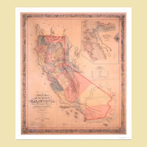 Official Map of California posters by castatelibrary Official Map of California posters