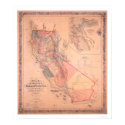 Official Map of California posters