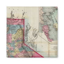 Official map of the State of California Refrigerator Magnet