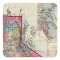 Official map of the State of California Stickers