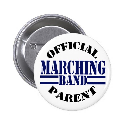 Official Marching Band Parent Pinback Button Zazzle