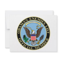 Official Member of Obama’s Enemies List invitations by RightWingGifts Official Member of Obama’s Enemies List invitations