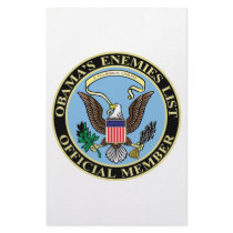 Official Member of Obama’s Enemies List Stationery