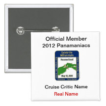 Official Member Panamaniacs Pinback Buttons