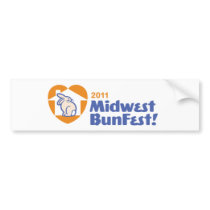 Official MidWest BunFest logo bumpersticker Bumper Stickers
