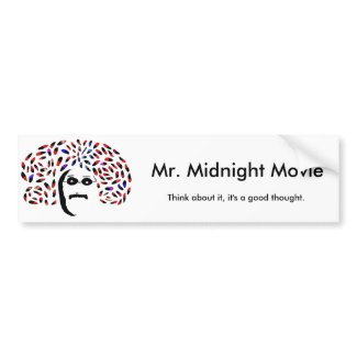 Official Mr. Midnight Movie Bumper Sticker