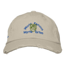 Official Myrtle Turtle Golf Hat Embroidered Baseball Cap