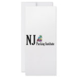 Official NJ Parking Institute Logo Rack Card