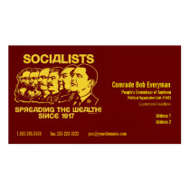 Official Obammunist Part Commissar Card business cards