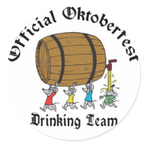 Official Oktoberfest Drinking Team stickers