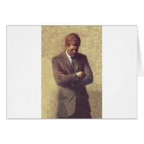 Official Portrait John F. Kennedy Greeting Cards