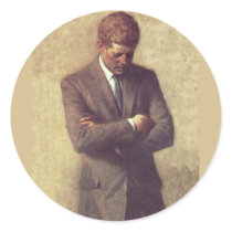 Official Portrait John F. Kennedy Sticker