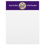 Official Presidential Seal Customized Letterhead