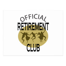 Official Retirement Club Post Card