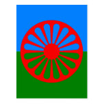 Official Romany gypsy flag Postcards