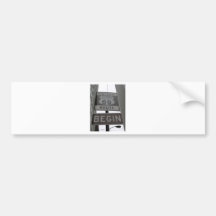 Official Route 66 begin sign Bumper Sticker