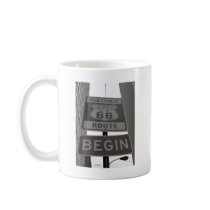 Official Route 66 begin sign Coffee Mug