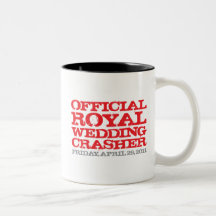 Official Royal Wedding Crasher Mugs
