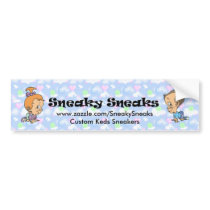 Official Sneaky Sneaks Logo Bumper Sticker bumper stickers by SneakySneaks Official Sneaky Sneaks Logo Bumper Sticker bumper stickers