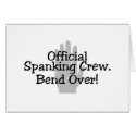 Official Spanking Crew Bend Over cards
