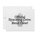 Official Spanking Crew Bend Over invitations