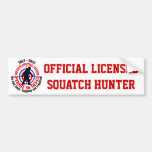 Official squatch hunter bumper sticker