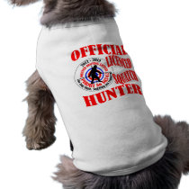 Official squatch hunter doggie tee shirt