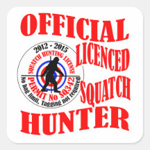 Official squatch hunter sticker