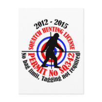 Official Squatch hunting license Postcards