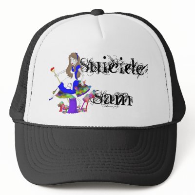Official Suicide Sam Merch Art by Shannon Justice Mesh Hat by SuicideSam