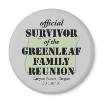 Official Survivor (green) Fridge Magnet
