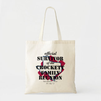 Official Survivor of Texas Family Reunion (red) Tote Bag