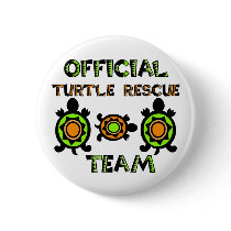 Official Turtle Rescue Team 1 buttons