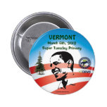 Official Vermont for OBAMA 2012 political pinback 