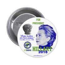 Official Vermont Hillary 2016 Pins