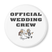 Official Wedding Crew Fridge Magnet
