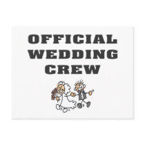 Official Wedding Crew Postcard