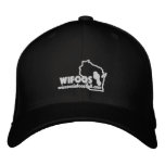 Official White Outline Logo Fitted Hat Embroidered Baseball Caps