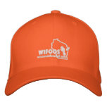 Official White Outline Logo Fitted Hat Embroidered Baseball Caps
