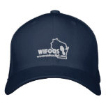 Official White Outline Logo Fitted Hat Baseball Cap