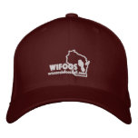 Official White Outline Logo Fitted Hat Embroidered Hat