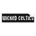 Official Wicked Celtics Bumper Sticker bumper stickers
