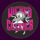 Official Wicked Celtics Unicorn Mascot Sticker