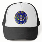 Official World's Best Cousin Seal Trucker Hat