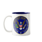 Official World's Greatest Aunt Department Seal Two-Tone Mug