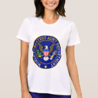 Official World's Greatest Aunt Department Seal Ladies Performance Micro-Fiber T-Shirt