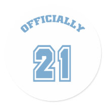 Officially 21 stickers