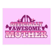 Officially AWESOME Mother! with shoes cool! from J Postcards