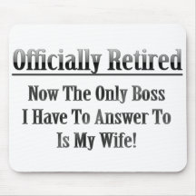 Officially Retired Mouse Pad