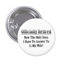 Officially Retired Pinback Button
